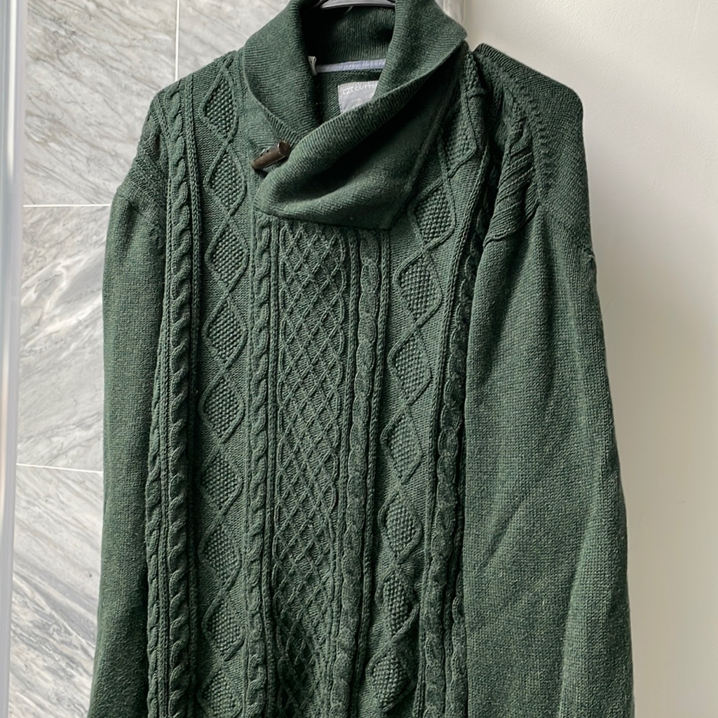 Mens L Green Sweater